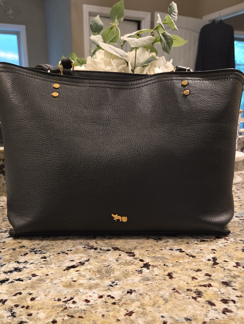 Mathew+Julian Black Leather Tote